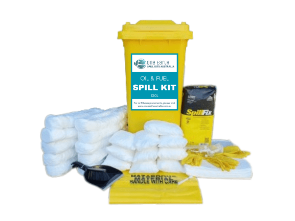 120L Oil and Fuel Spill Kit with Floor Sweep