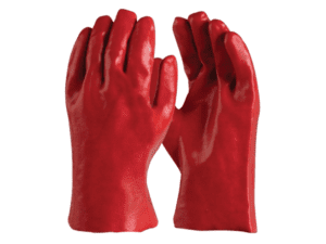 Red Single Dipped Chemical Gloves